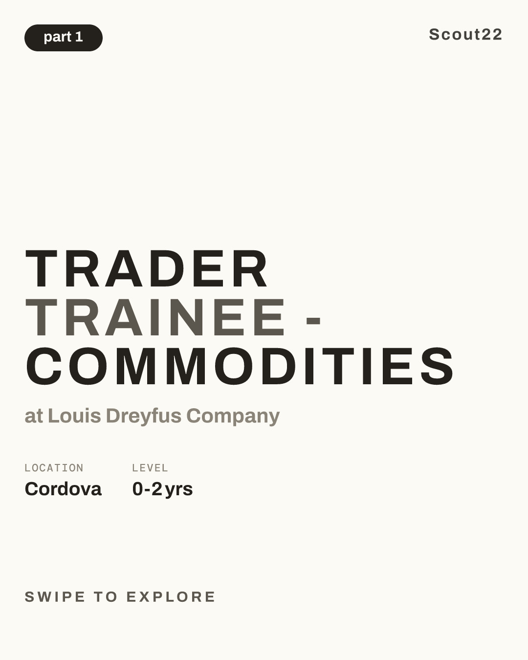 Trader Trainee - Commodities at Louis Dreyfus Company