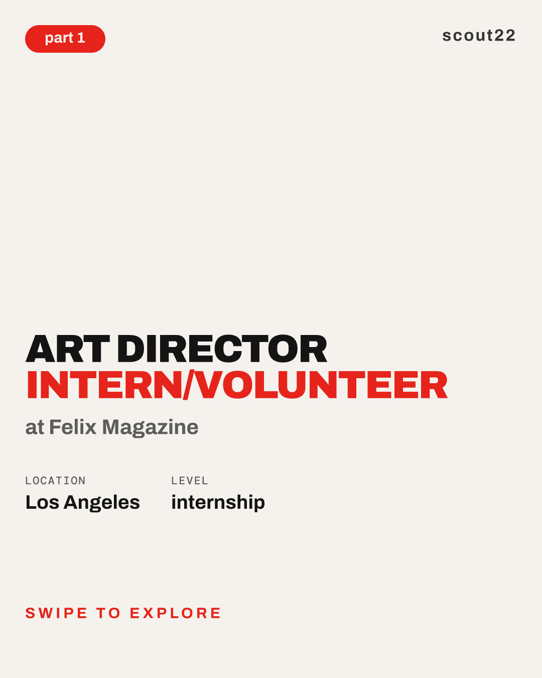 Art Director Intern/Volunteer at Felix Magazine