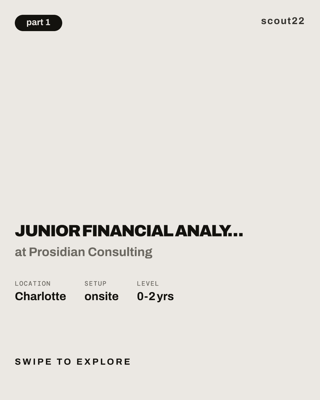 Junior Financial Analyst | Finance [COC0040237] at Prosidian Consulting