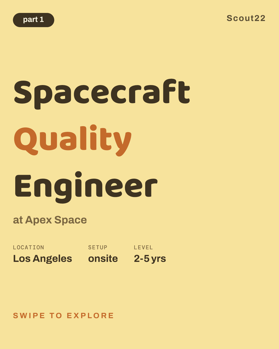 Spacecraft Quality Engineer at Apex Space