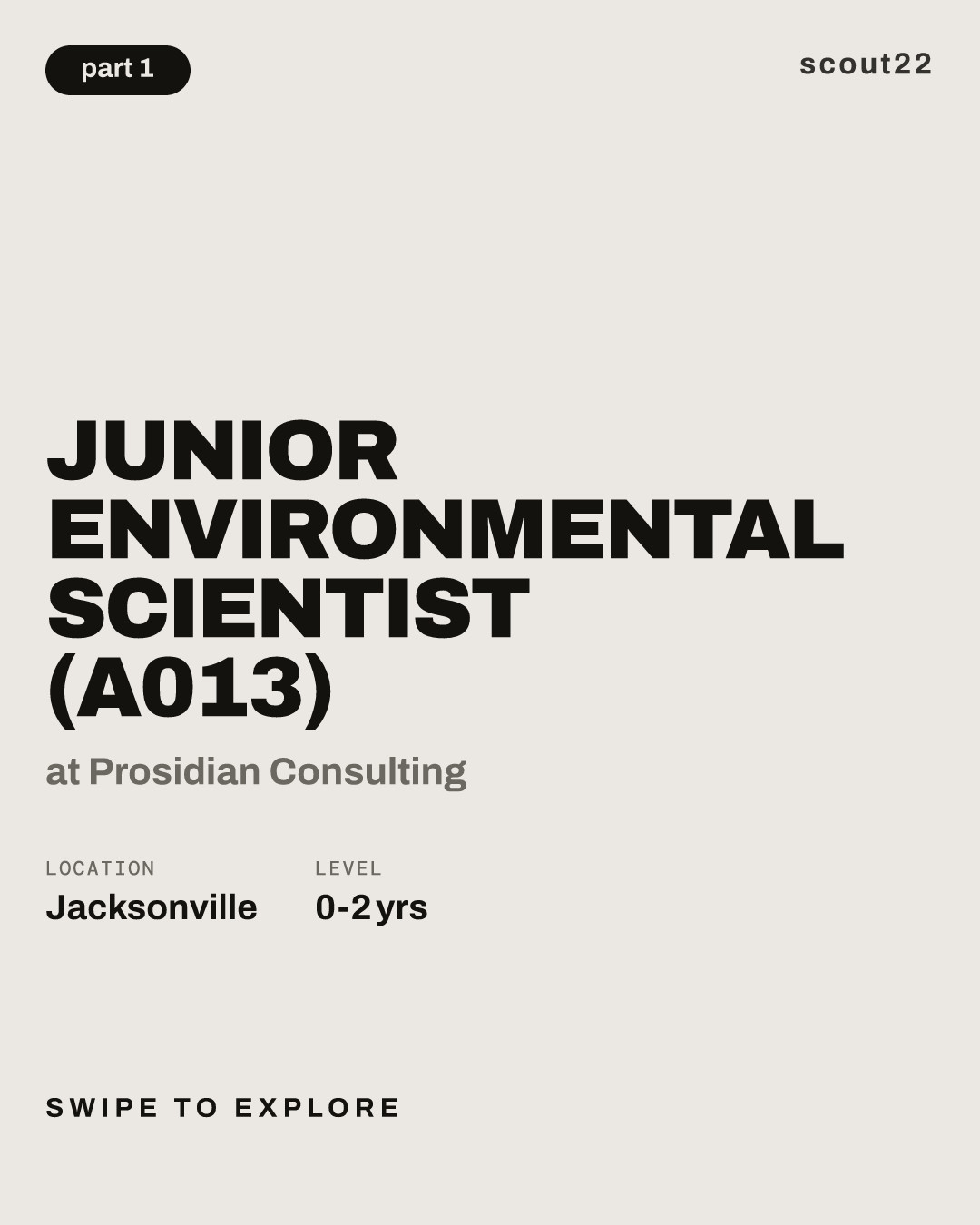 Junior Environmental Scientist (A013) at Prosidian Consulting