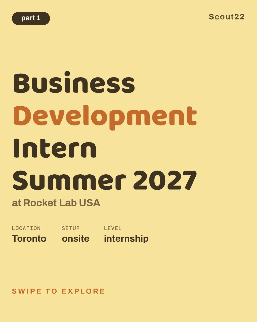Business Development Intern Summer 2027 at Rocket Lab USA