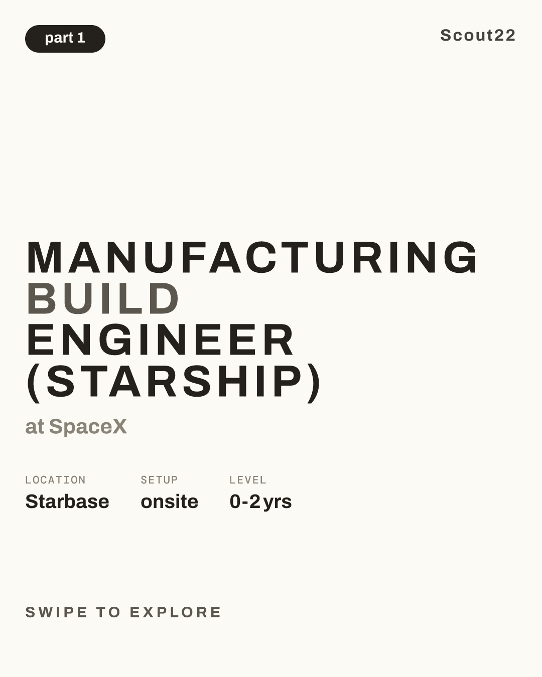 Manufacturing Build Engineer (Starship) at SpaceX