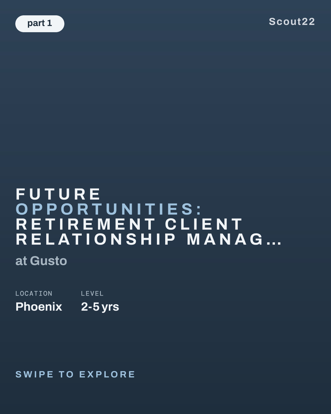 Future Opportunities: Retirement Client Relationship Manager at Gusto