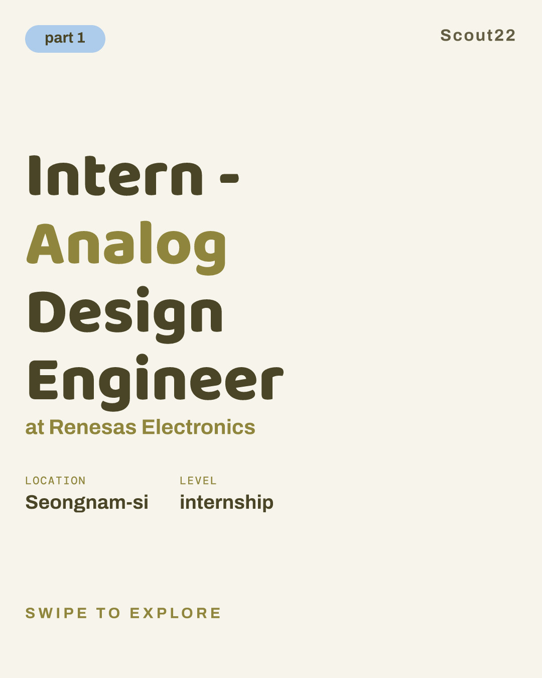 Intern - Analog Design Engineer at Renesas Electronics