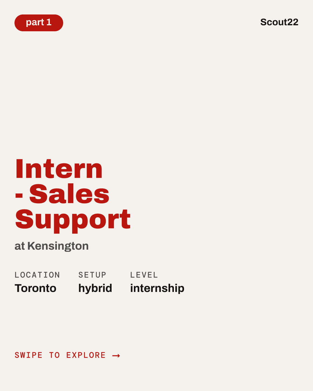 Intern - Sales Support at Kensington