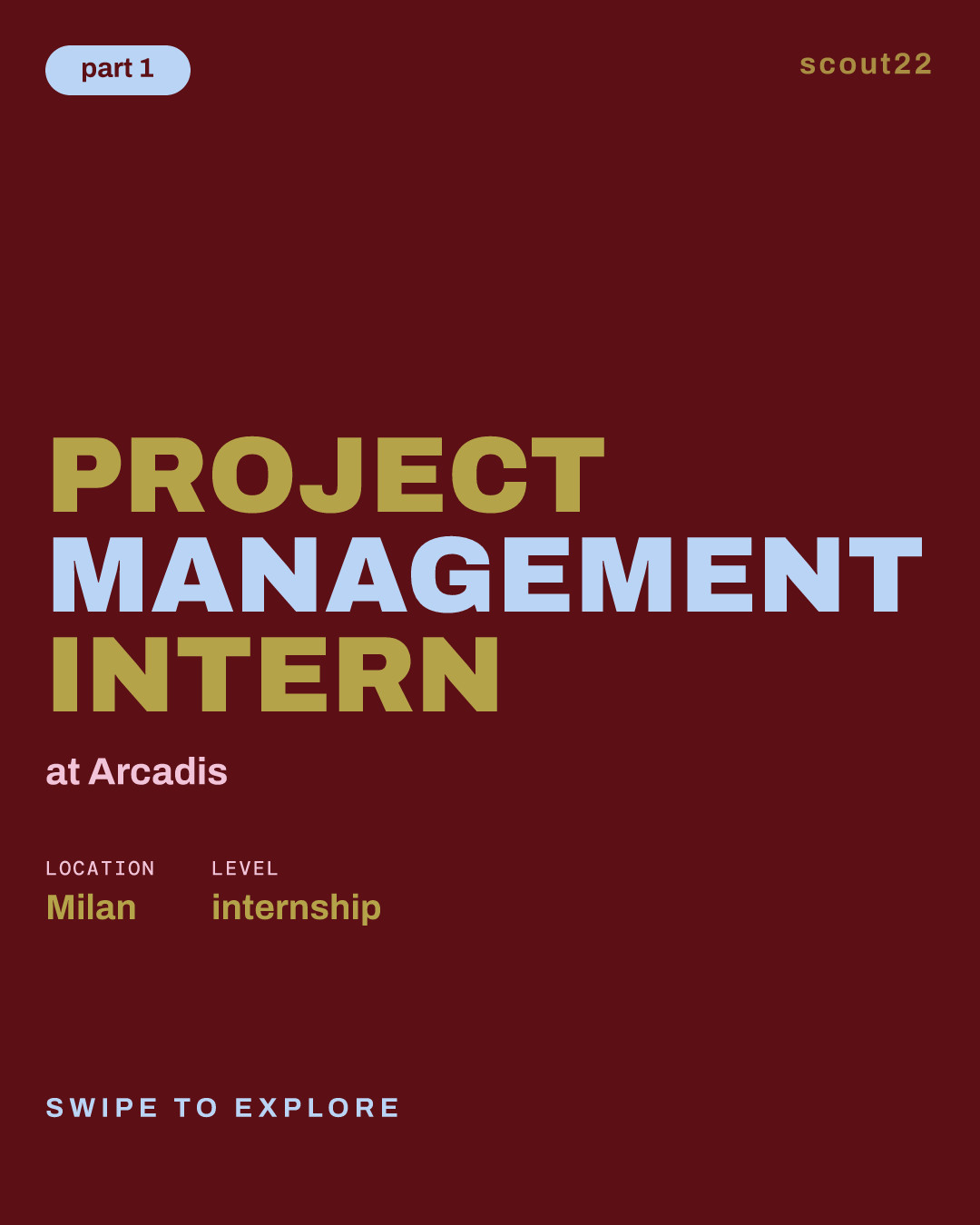 Project Management Intern at Arcadis