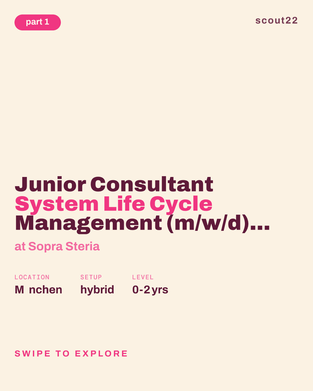 Junior Consultant System Life Cycle Management (m/w/d) Deutschlandweit at Sopra Steria