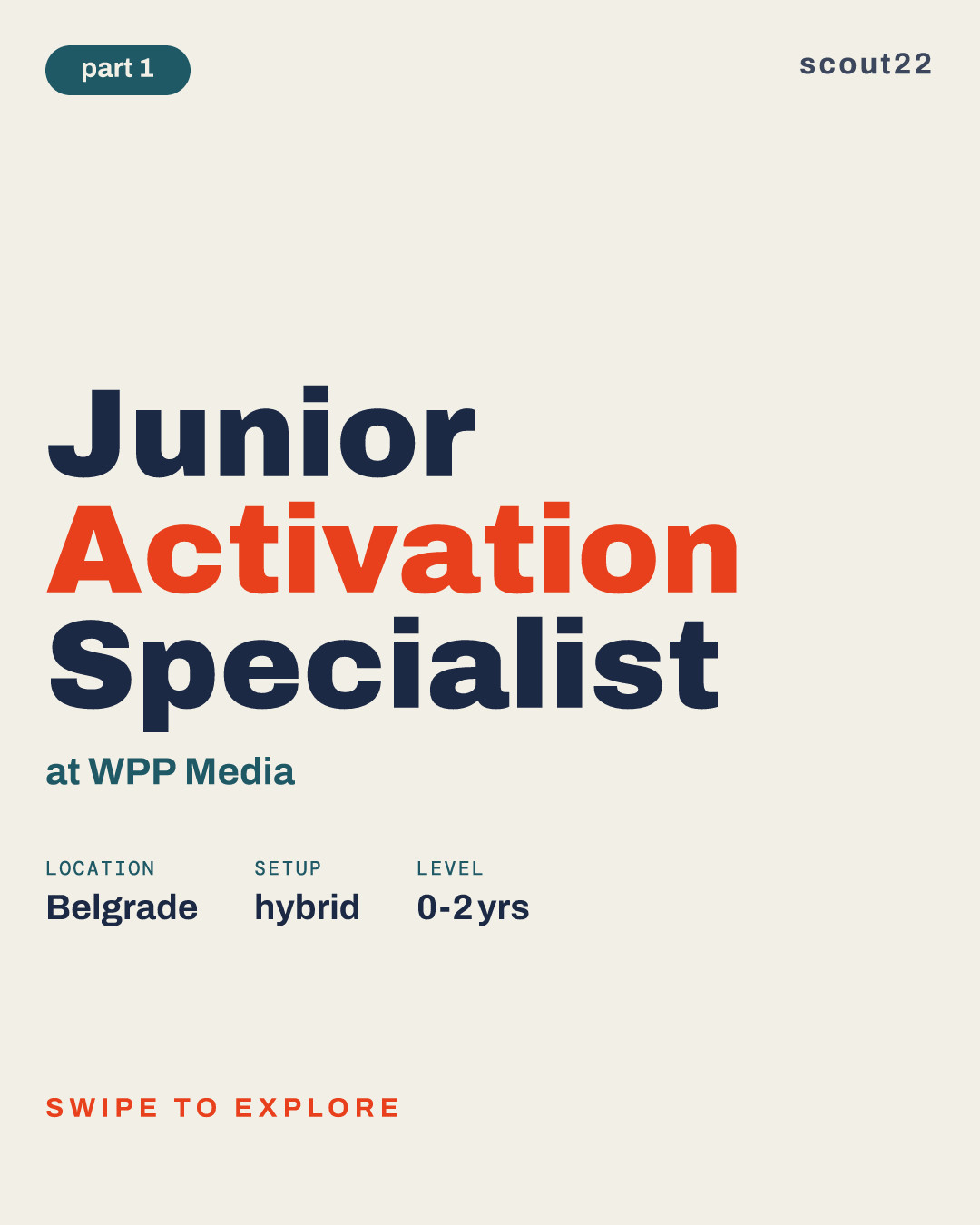 Junior Activation Specialist at WPP Media