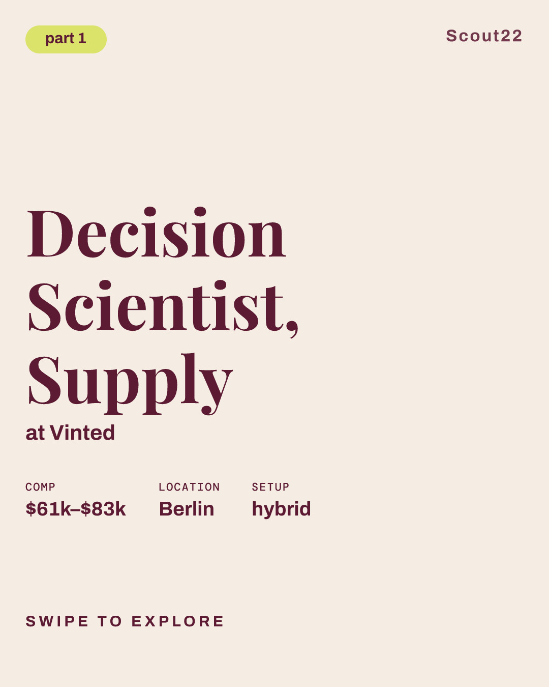 Decision Scientist, Supply at Vinted