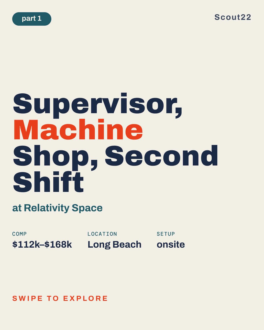 Supervisor, Machine Shop, Second Shift at Relativity Space