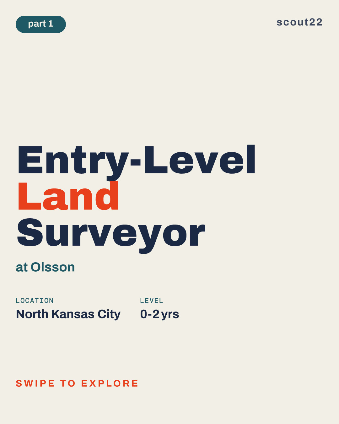 Entry-Level Land Surveyor at Olsson