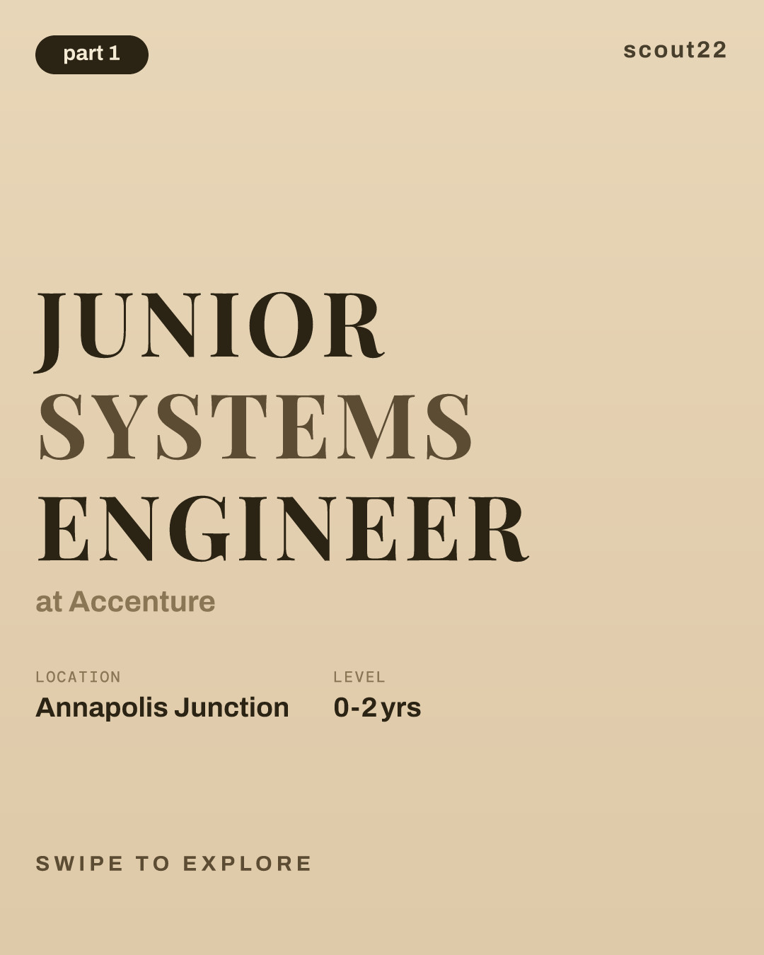 Junior Systems Engineer at Accenture