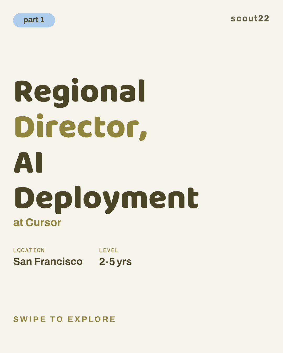 Regional Director, AI Deployment at Cursor