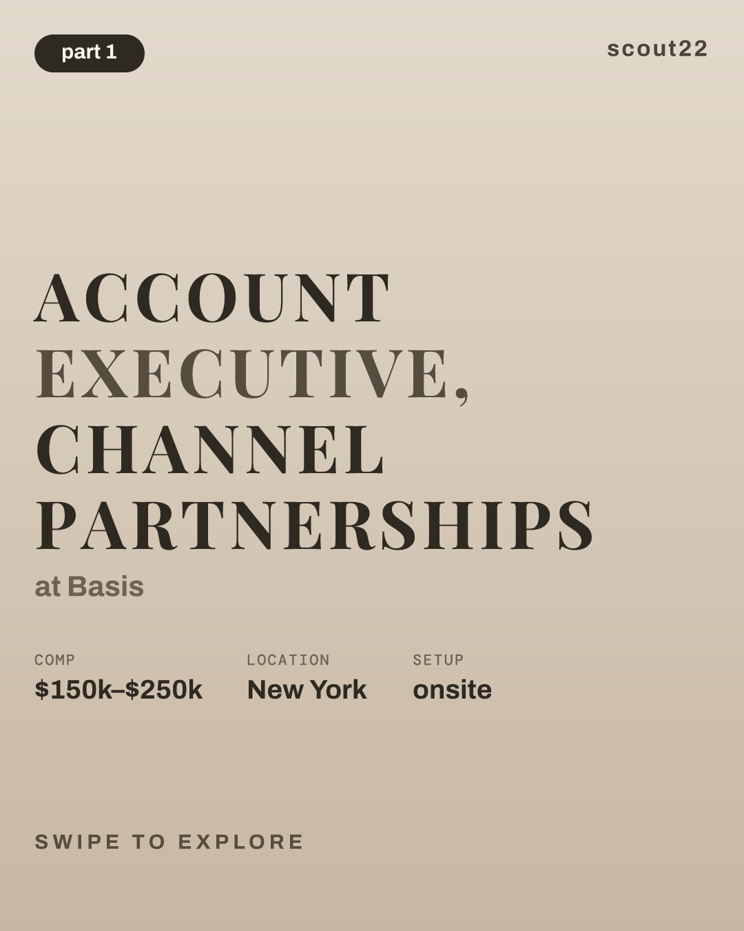 Account Executive, Channel Partnerships at Basis