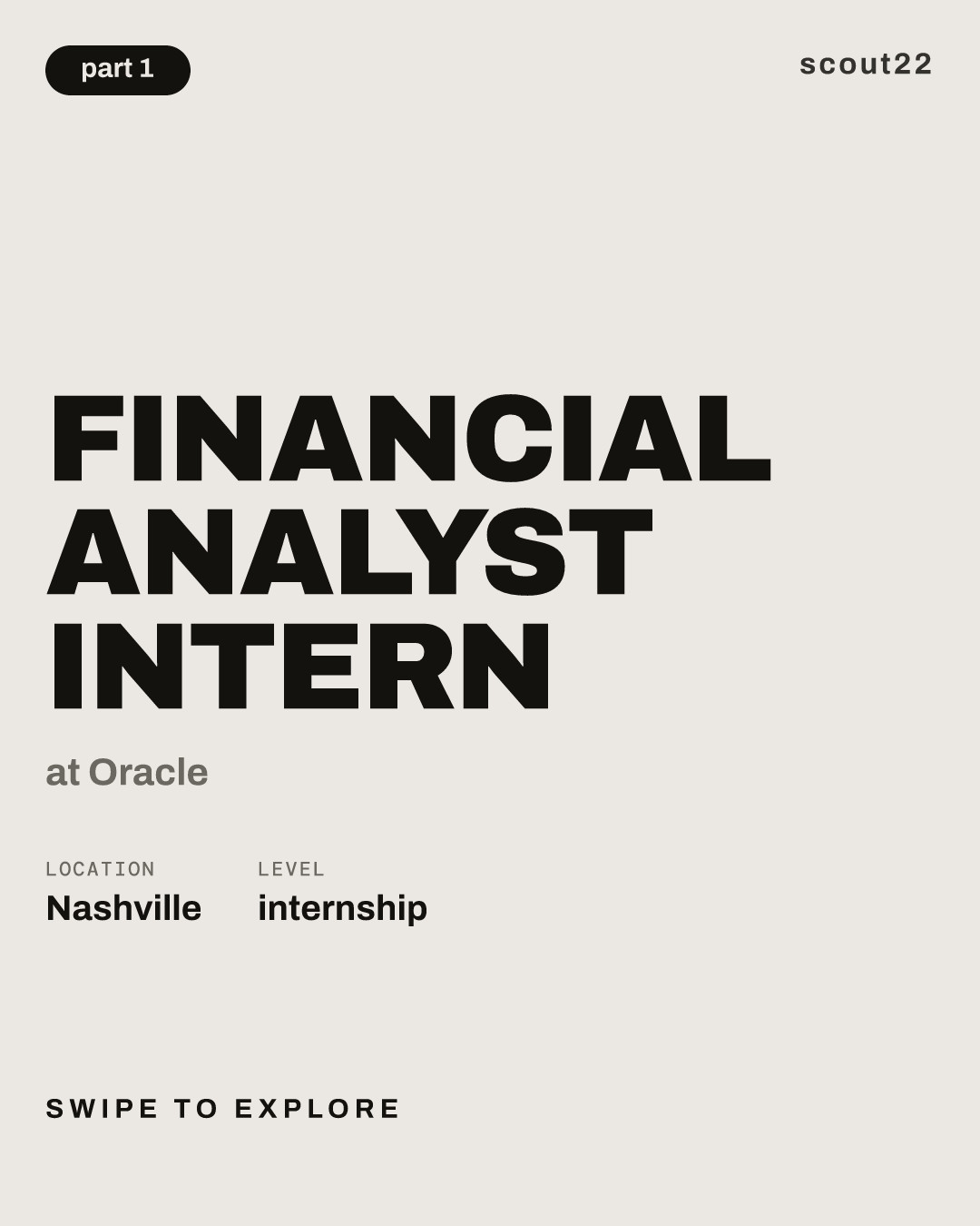 Financial Analyst Intern at Oracle