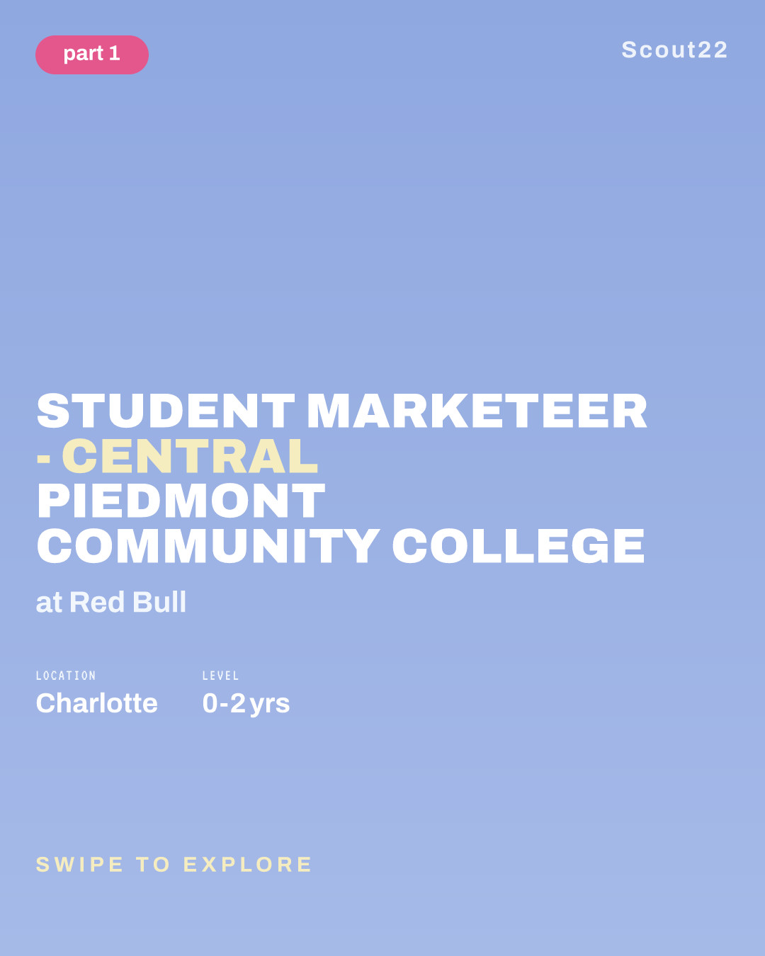 Student Marketeer - Central Piedmont Community College at Red Bull
