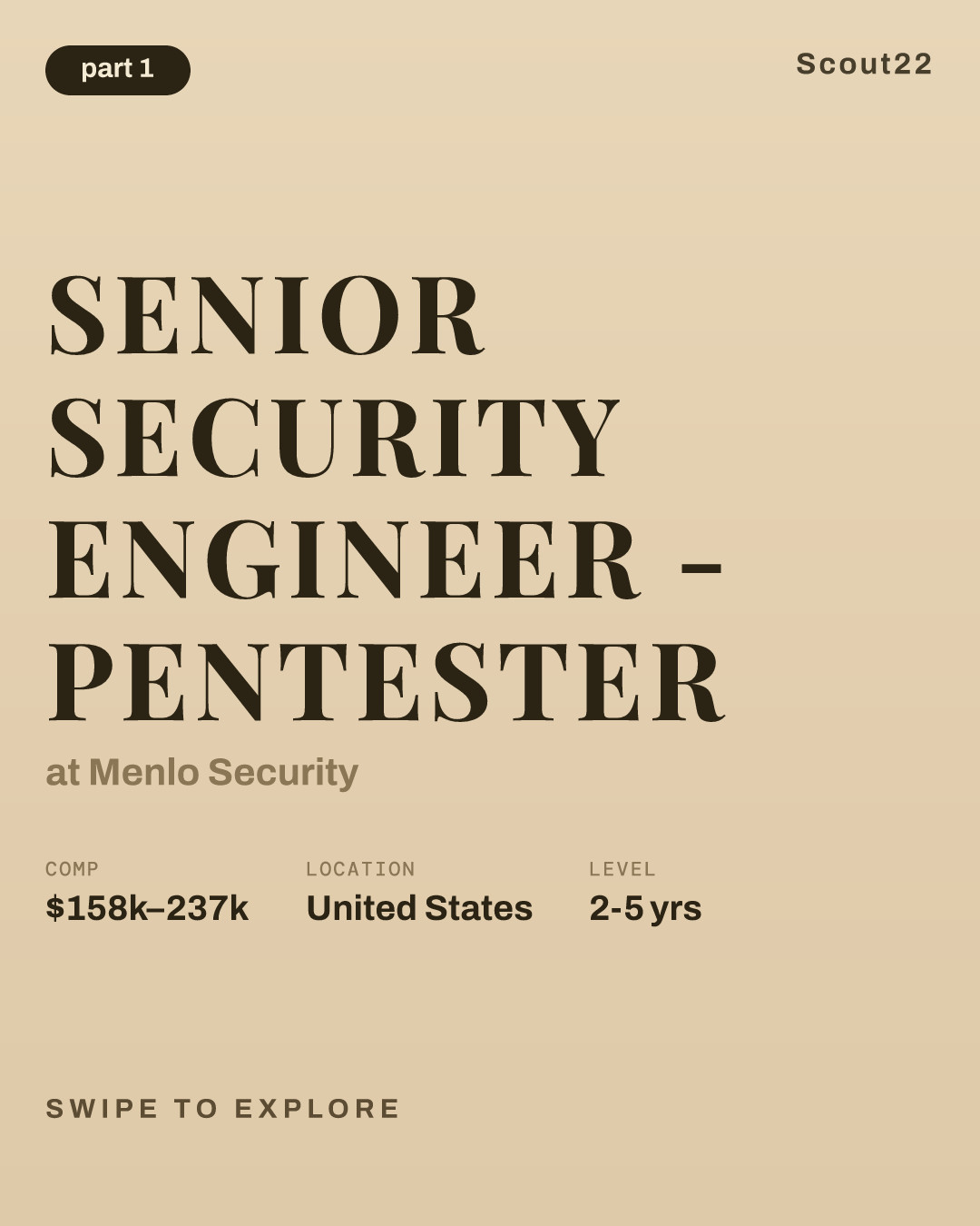 Senior Security Engineer - Pentester at Menlo Security
