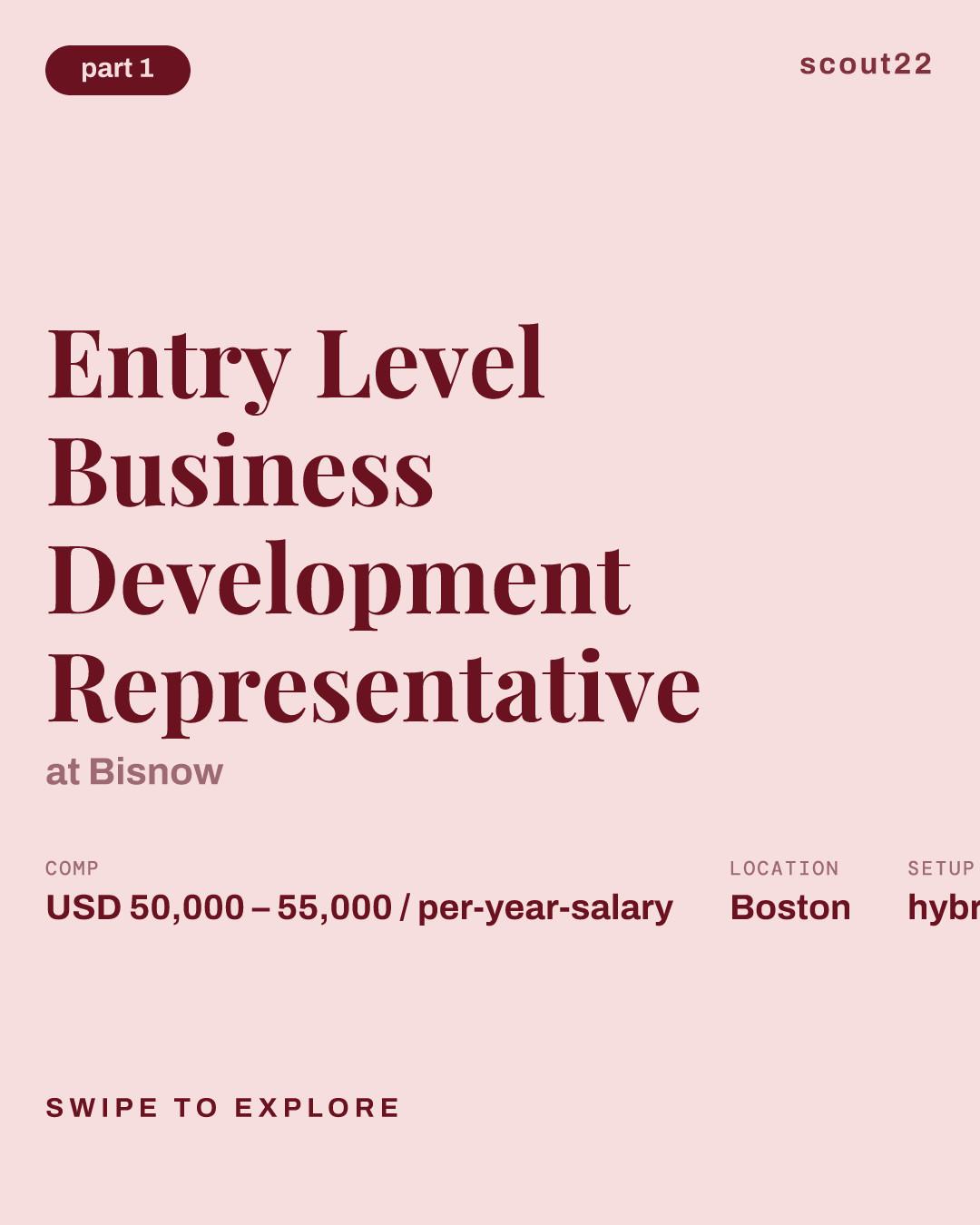 Entry Level Business Development Representative at Bisnow