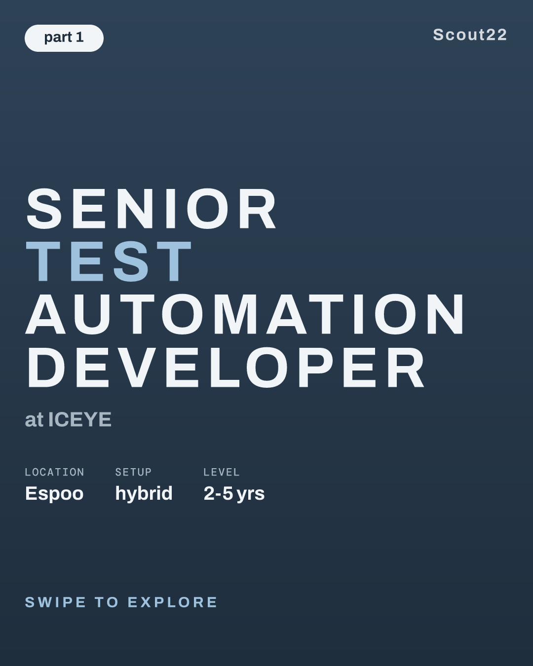 Senior Test Automation Developer at ICEYE