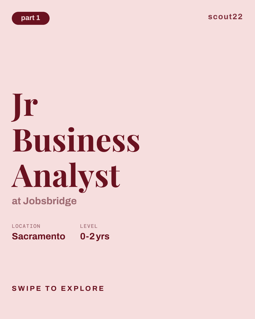 Jr Business Analyst at Jobsbridge
