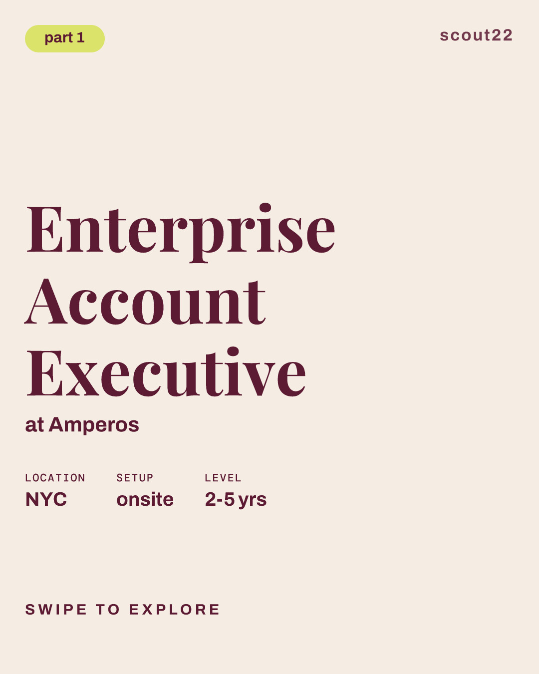 Enterprise Account Executive at Amperos