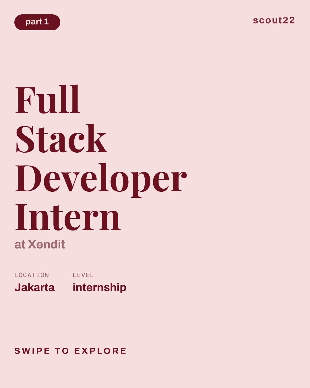 Full Stack Developer Intern at Xendit