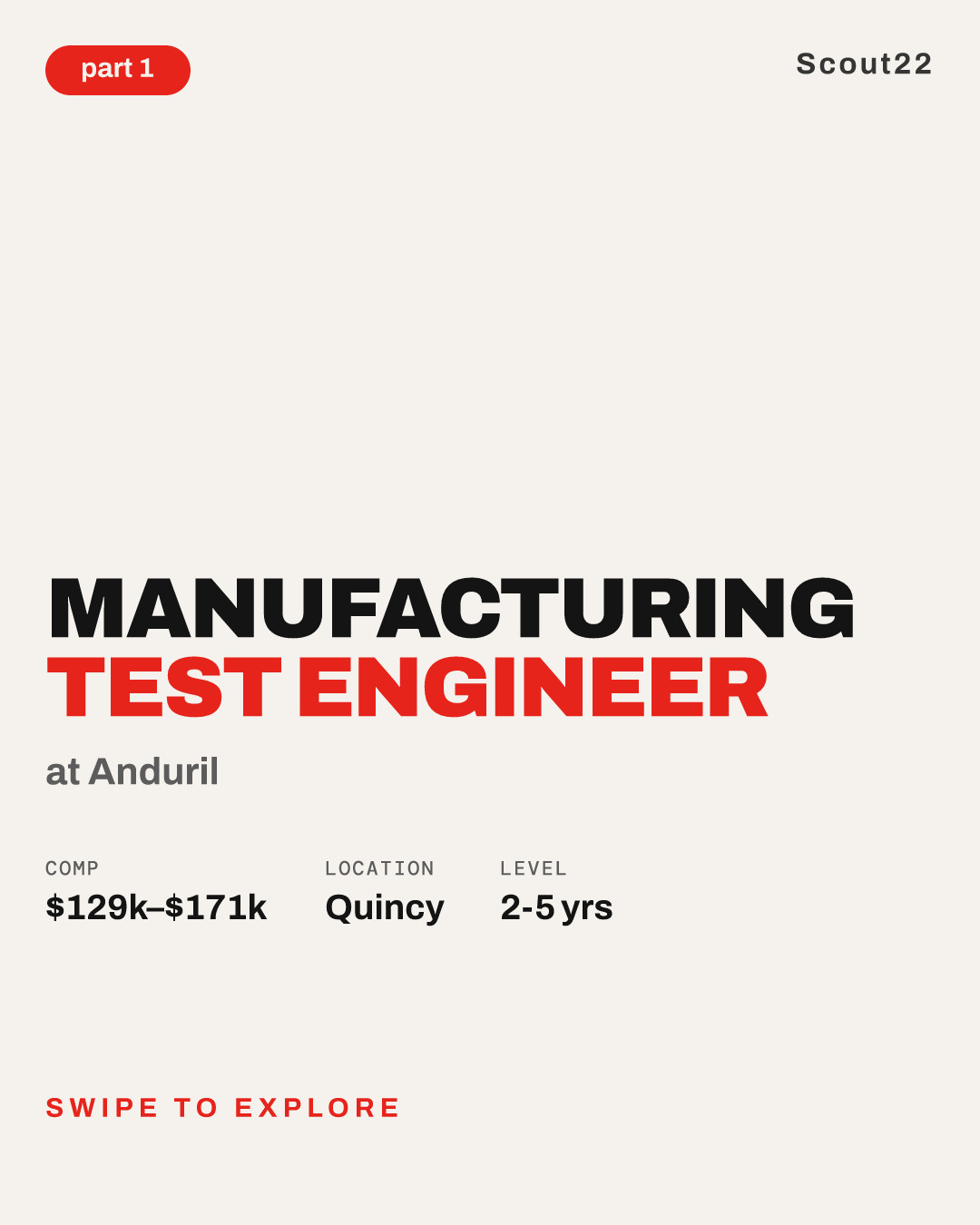 Manufacturing Test Engineer at Anduril