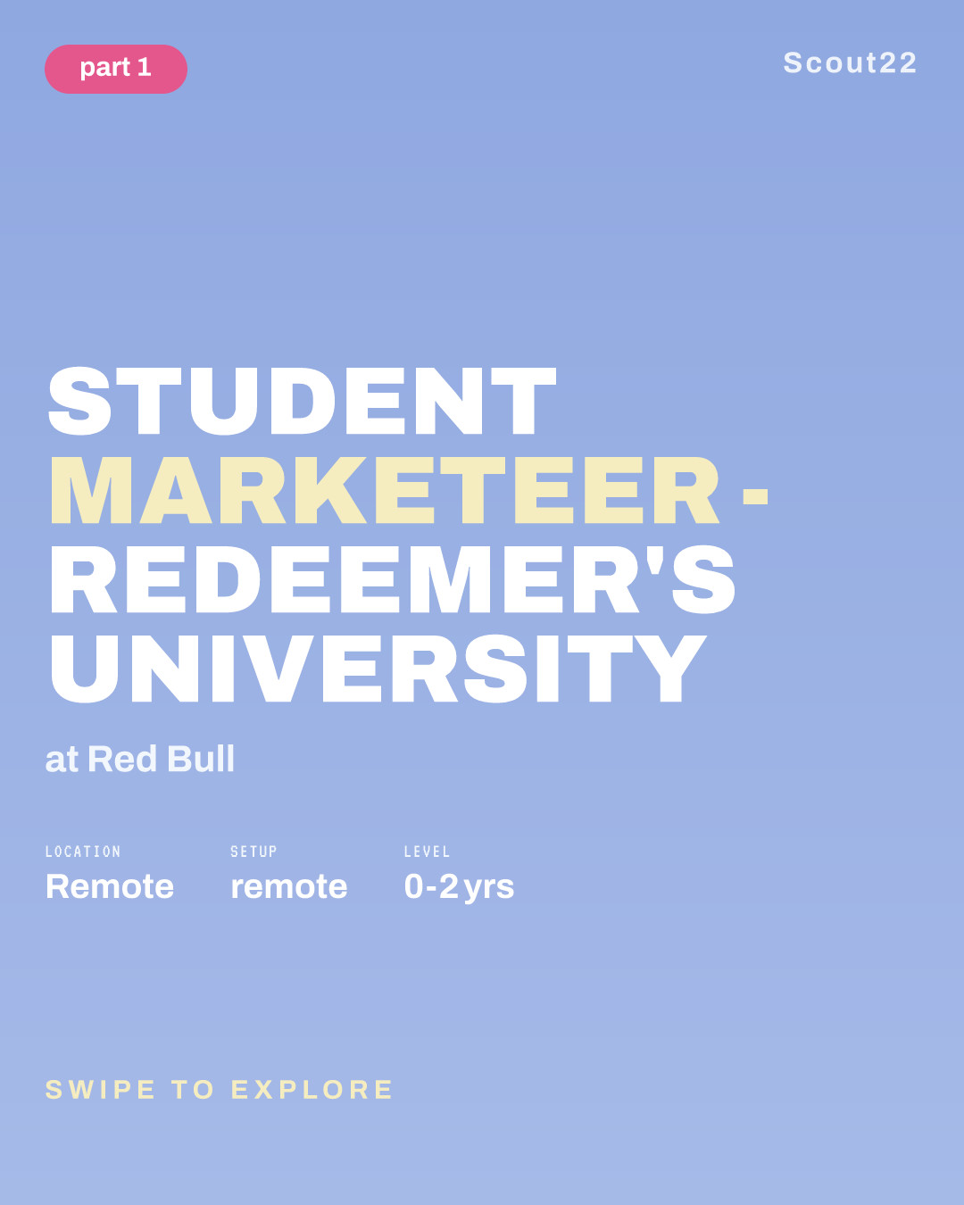 Student Marketeer - Redeemer's University at Red Bull