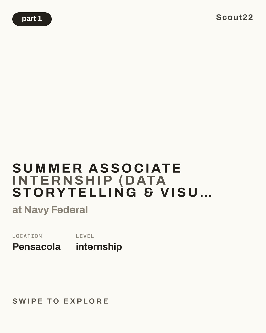 Summer Associate Internship (Data Storytelling & Visual Communications) at Navy Federal
