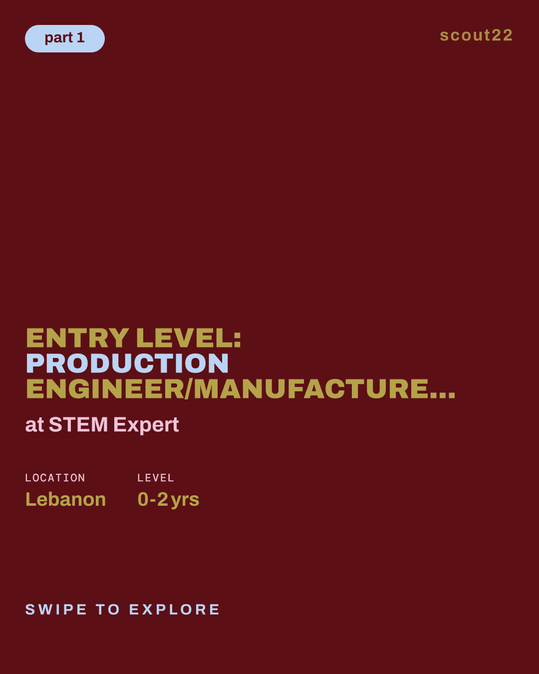 Entry Level: Production Engineer/Manufacture Engineer/Mechanical Engineer at STEM Expert