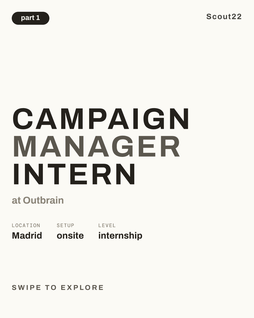Campaign Manager Intern at Outbrain