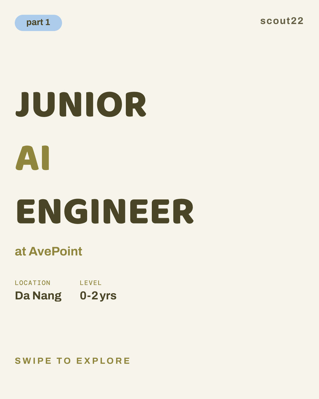 JUNIOR AI ENGINEER at AvePoint
