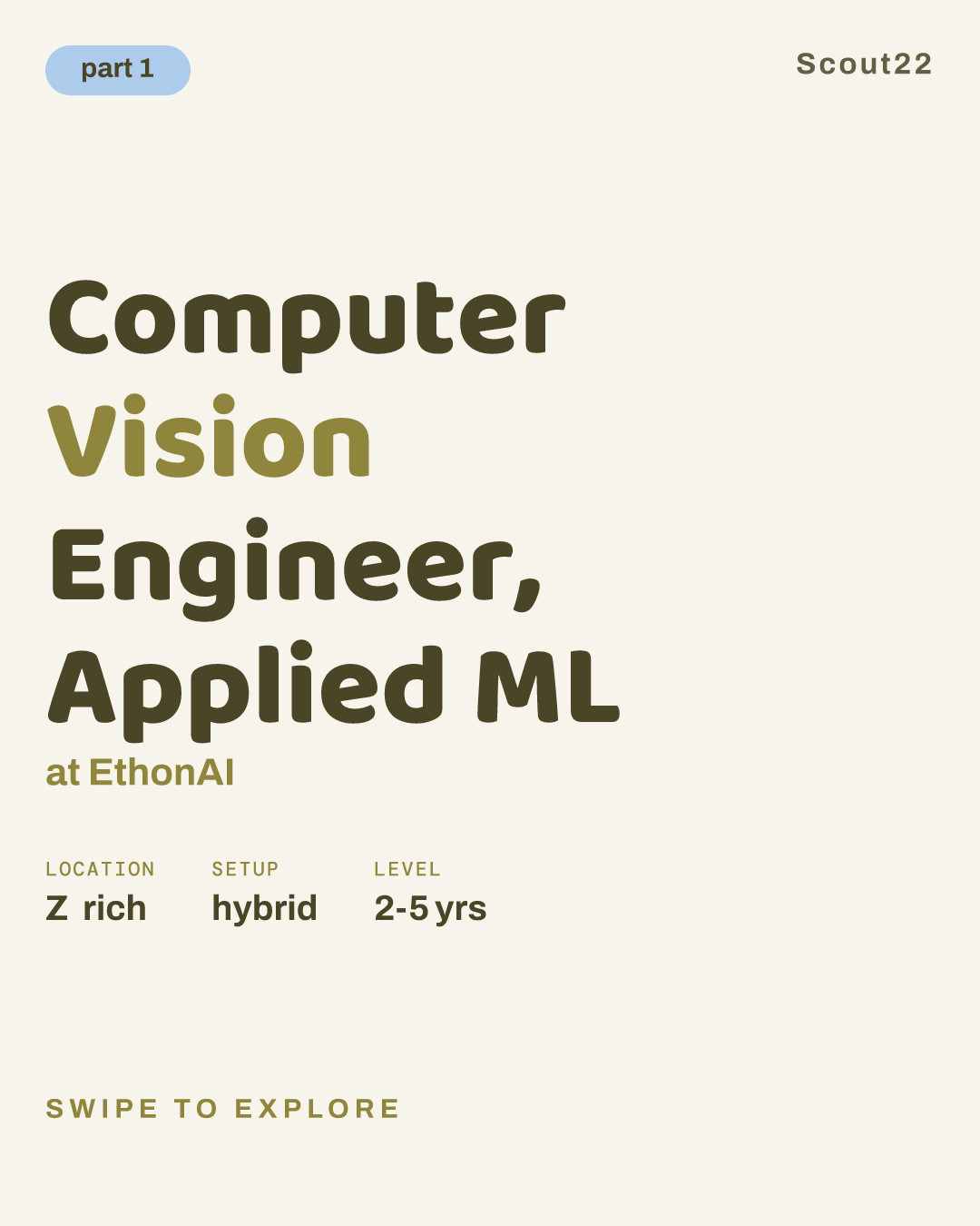 Computer Vision Engineer, Applied ML at EthonAI