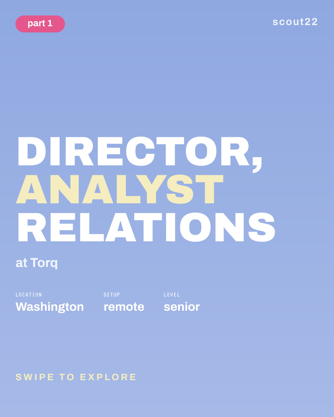 Director, Analyst Relations at Torq