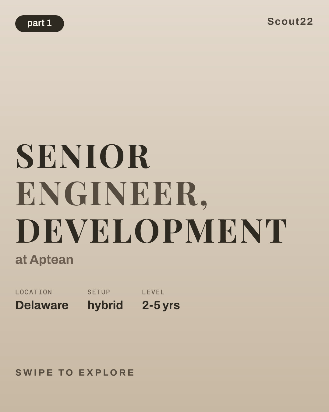 Senior Engineer, Development at Aptean