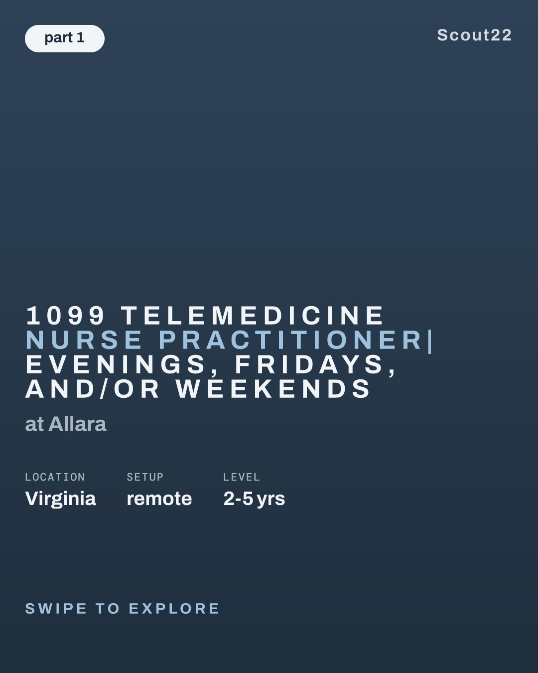 1099 Telemedicine Nurse Practitioner| Evenings, Fridays, and/or Weekends at Allara