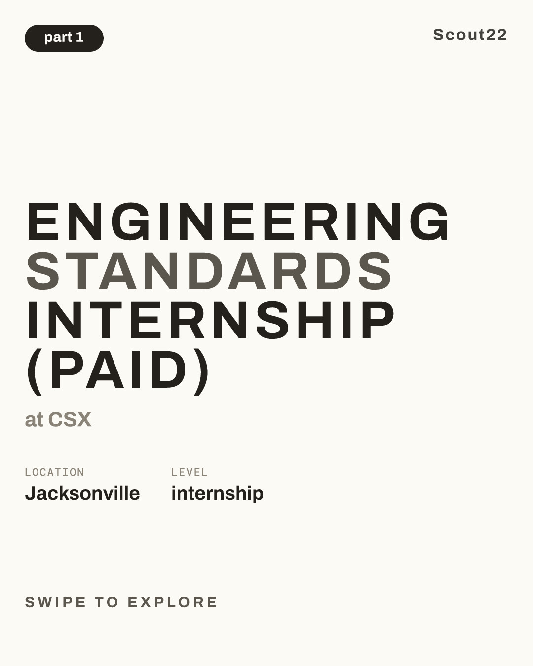 Engineering Standards Internship (Paid) at CSX