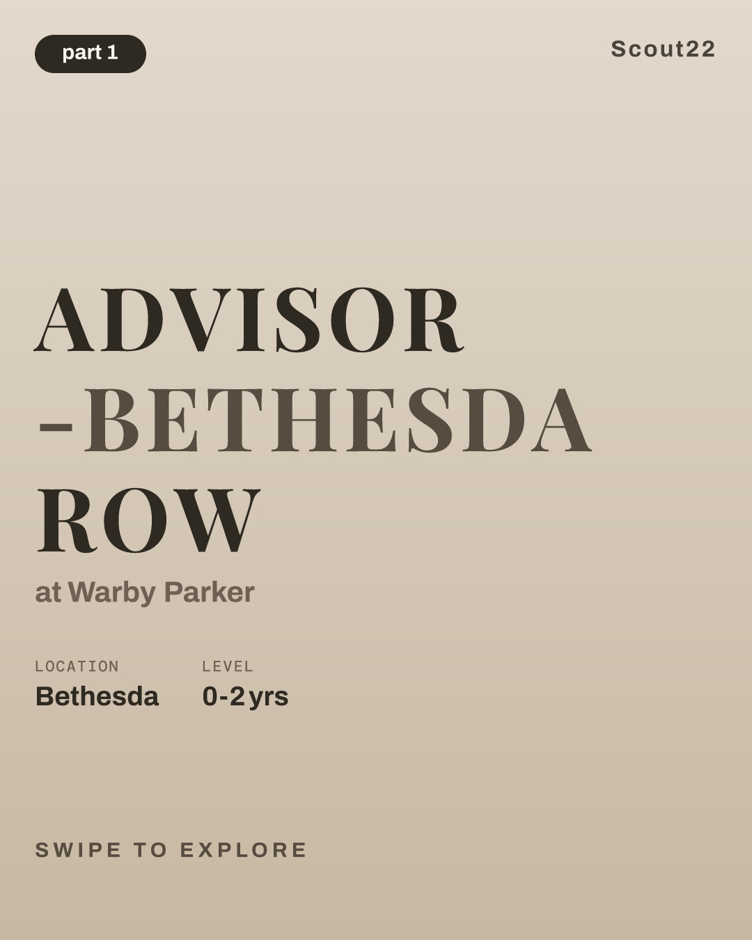Advisor -Bethesda Row at Warby Parker