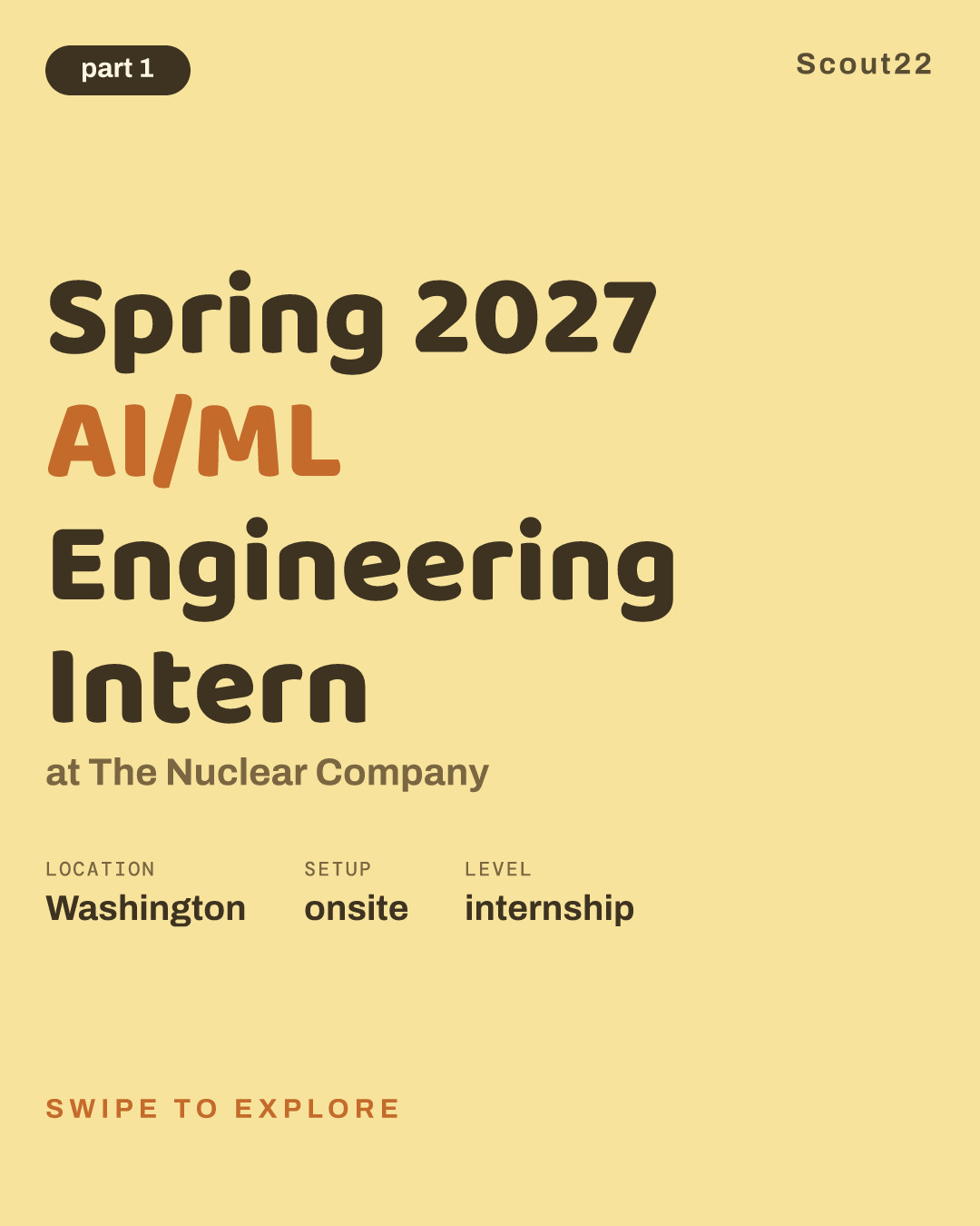 Spring 2027 AI/ML Engineering Intern at The Nuclear Company