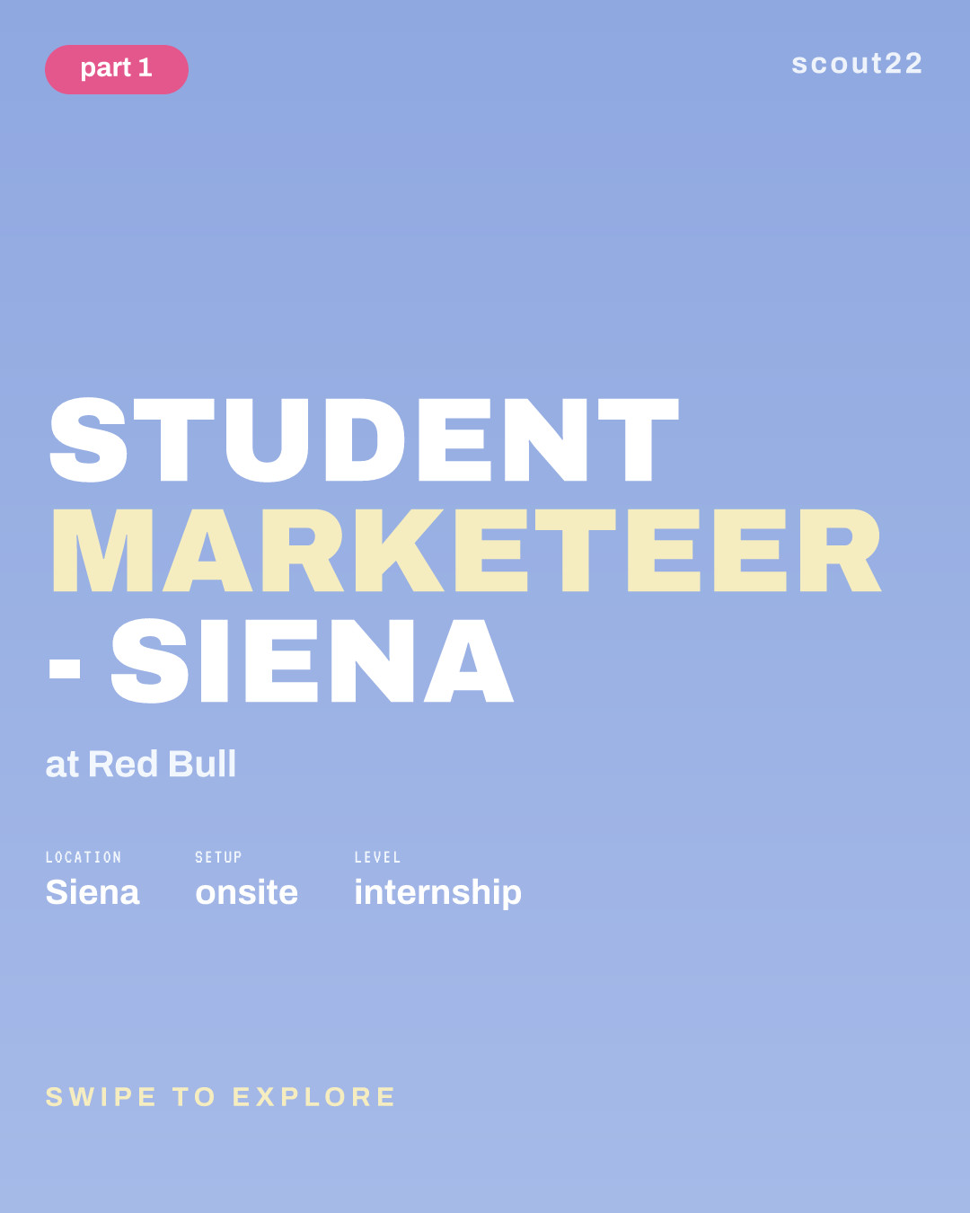 STUDENT MARKETEER - Siena at Red Bull