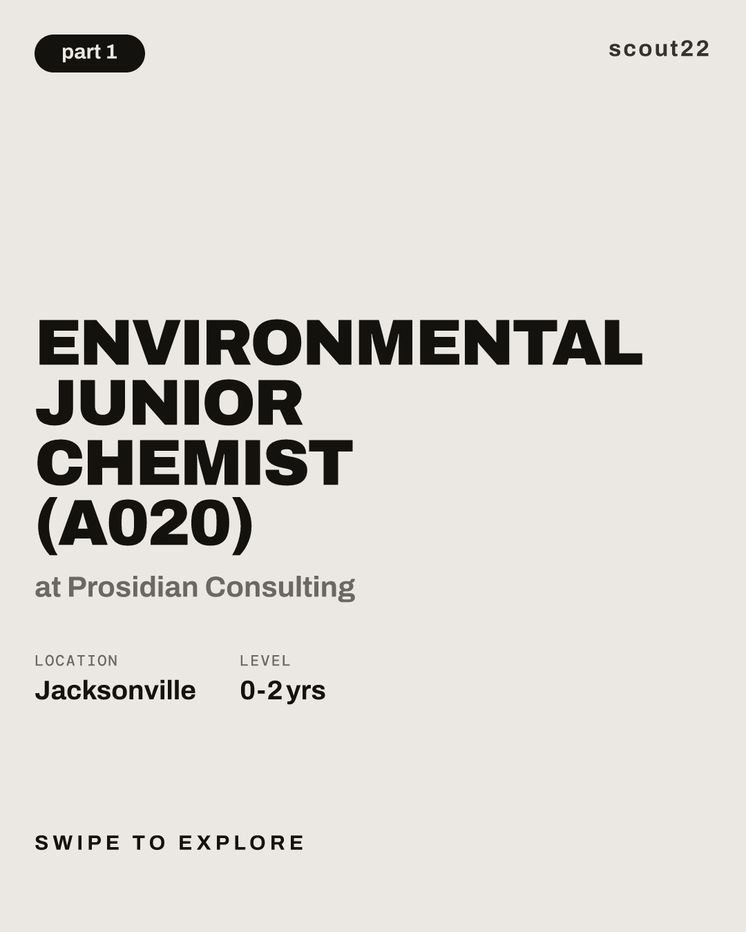 Environmental Junior Chemist (A020) at Prosidian Consulting