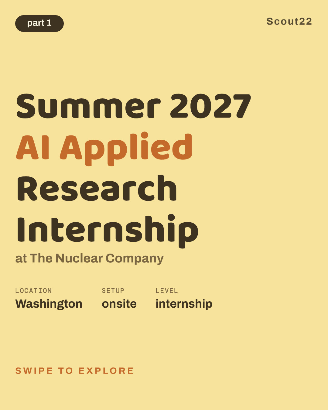 Summer 2027 AI Applied Research Internship at The Nuclear Company