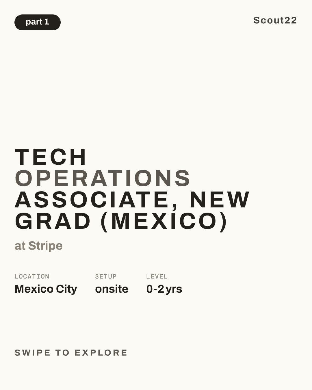 Tech Operations Associate, New Grad (Mexico) at Stripe