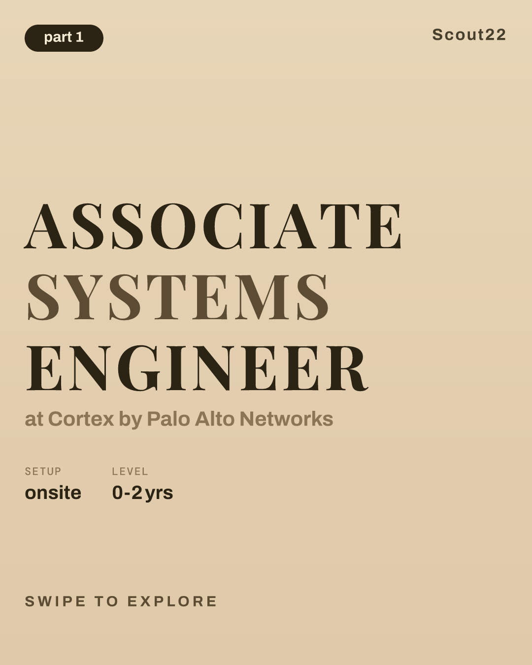 Associate Systems Engineer at Cortex by Palo Alto Networks