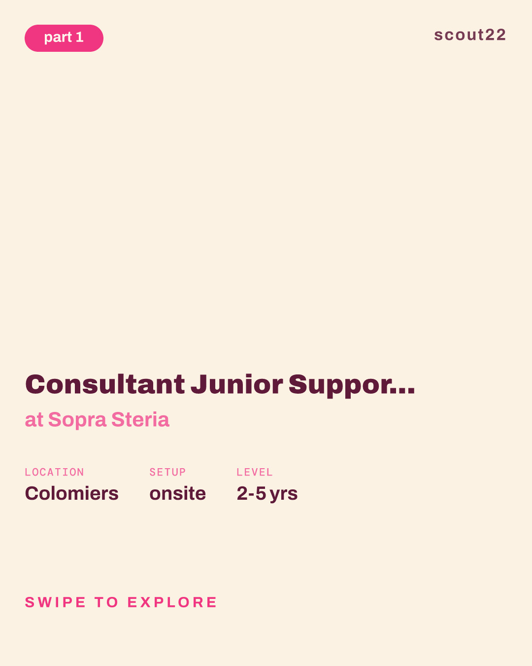 Consultant Junior Support & Services - Colomiers at Sopra Steria
