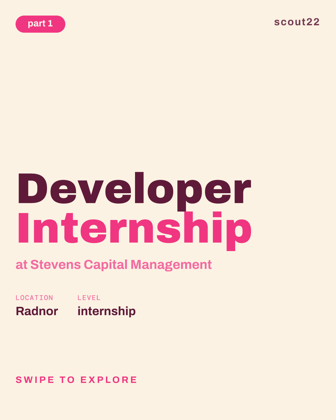 Developer Internship at Stevens Capital Management