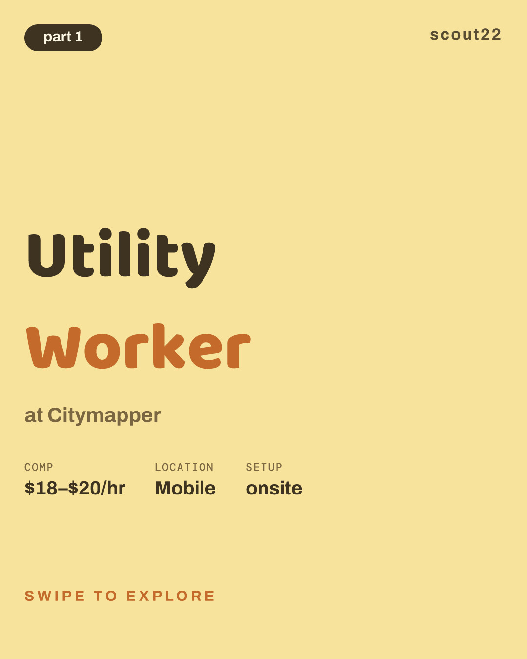 Utility Worker at Citymapper