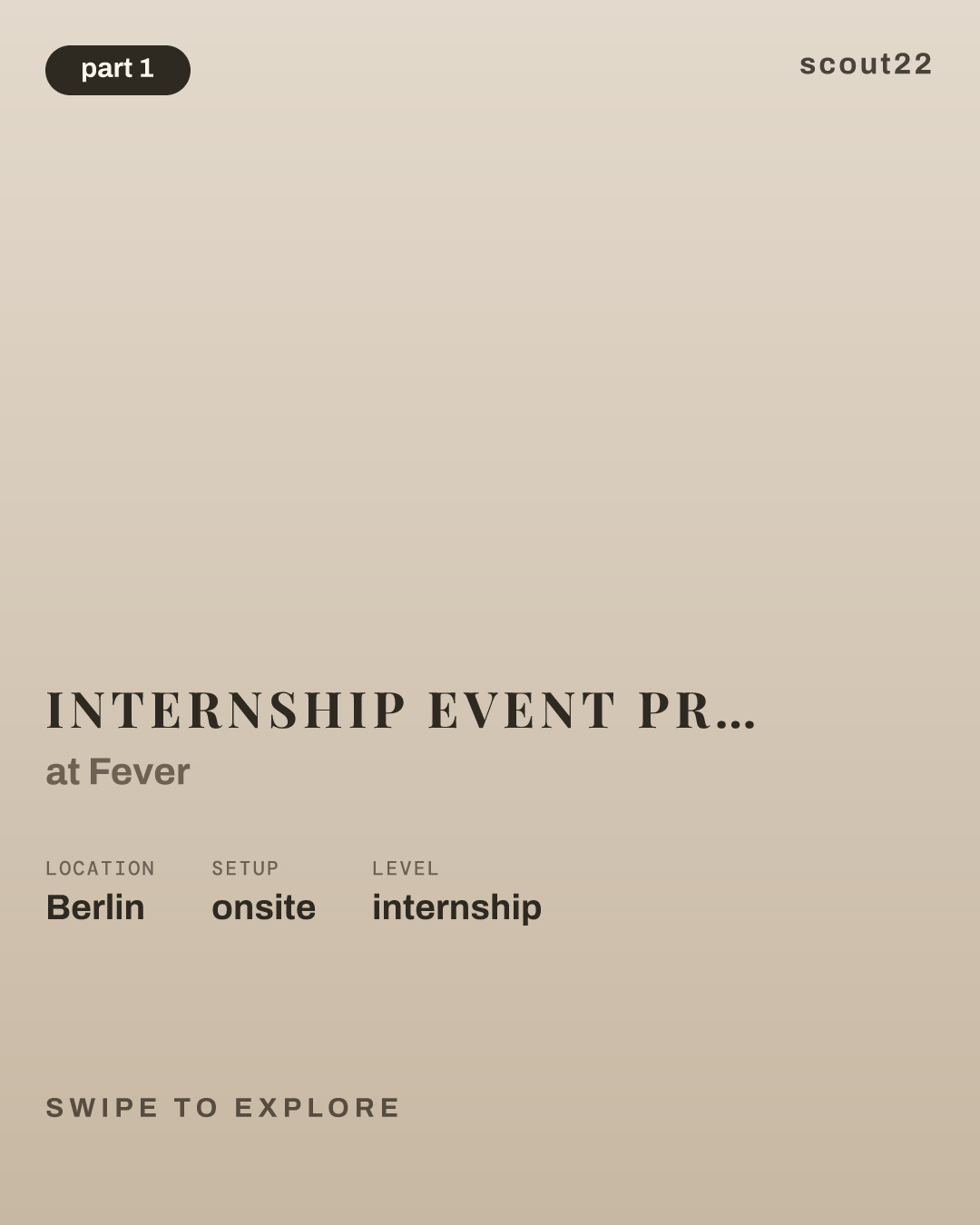Internship Event Project Manager - German speaker (based in Madrid) at Fever