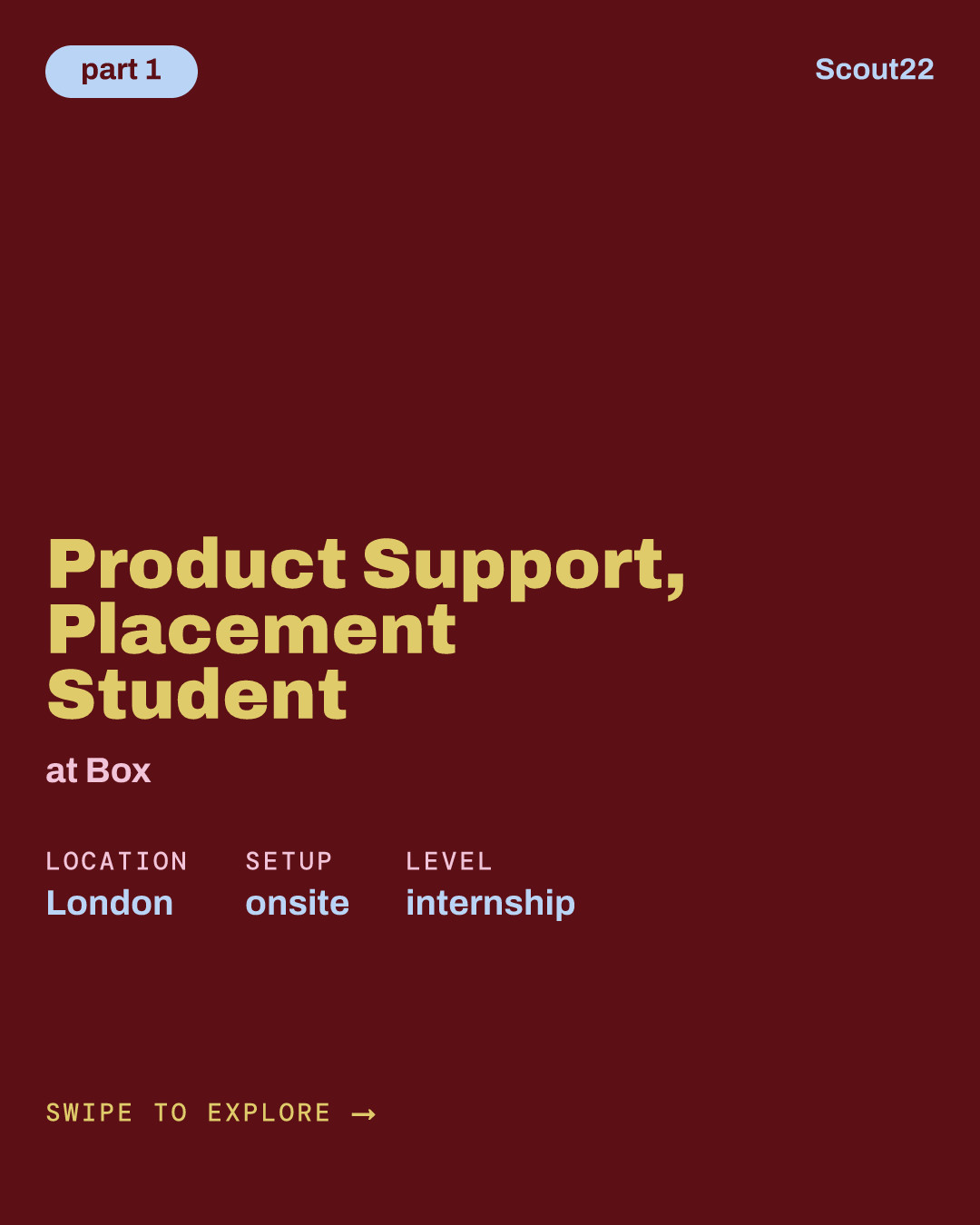 Product Support, Placement Student at Box